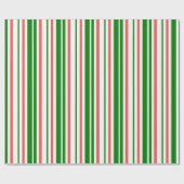 Papier Cadeau Fun Vert, Blanc, Rouge Coloré Noël Inspiré (Plat)