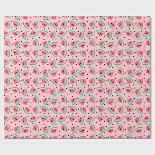 Papier Cadeau Fun Watermelon Slice Motif Summer Vibes (Plat)