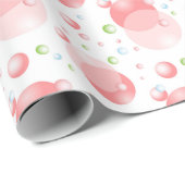 Papier Cadeau Fundo de bolas de sabão (Coin rond)