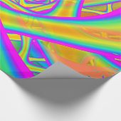 Papier Cadeau Funkidelic Dichroic Fused Glass Fractal (Coin)