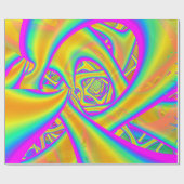 Papier Cadeau Funkidelic Dichroic Fused Glass Fractal (Plat)