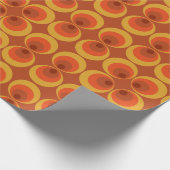 Papier Cadeau Funky 70s Retro Circle Print for Groovy Gifting (Coin)