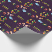 Papier Cadeau Funky Géant Longue Banane Jaune Portant Chanson Ét (Coin)