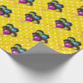 Papier Cadeau Funky People Balloon Group On Pois (Coin)