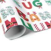 Papier Cadeau Funky Rubbbish Bah Humbug (Coin rond)