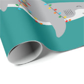 Papier Cadeau Funky Shark Extra Large Print (Coin rond)
