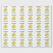 Papier Cadeau Funny Anniversaire du canard en colère (Plat)