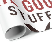 Papier Cadeau Funny BBQ Quote I Only Smoke The Good Stuff (Coin rond)