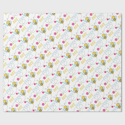Papier Cadeau Funny Bee Cool (Plat)