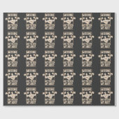 Papier Cadeau Funny Bodybuilding Lazy Six Pack Fitness Athlete (Plat)