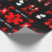 Papier Cadeau Funny Broken Leg Se Bien (Coin)