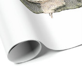 Papier Cadeau Funny Bunny Crochet Patchwork Camo Rabbit Happy Ea (Coin rond)