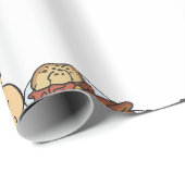 Papier Cadeau Funny Busy Waitress Overworked Server (Coin rond)