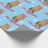 Papier Cadeau Funny Capy Noël Capybara Pun Holiday (Coin)