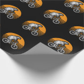 Papier Cadeau Funny Capybara vélo d'équitation Retro Capibara vé (Coin)