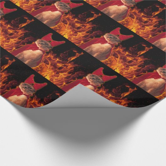 Papier Cadeau Funny Cat à Halloween (Coin)