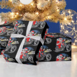 Papier Cadeau Funny Christmas Cigar Motorcycle équitation Père N<br><div class="desc">Drôle Noël Cigar Moto équitation Père Noël Enveloppement Papier</div>