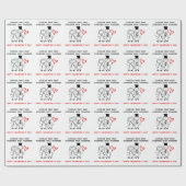 Papier Cadeau Funny Couple Valentines (Plat)