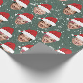 Papier Cadeau Funny Custom 3 visages Noël Chapeaux de Noël (Coin)