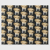 Papier Cadeau Funny Custom Chien Photo Motif Anniversaire (Plat)