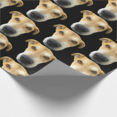 Papier Cadeau Funny Custom Chien Photo Motif Anniversaire (Coin)