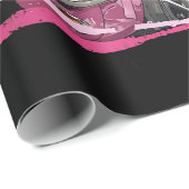 Papier Cadeau Funny Daddy's Home Trump Pink 2024 Take America Ba (Coin rond)