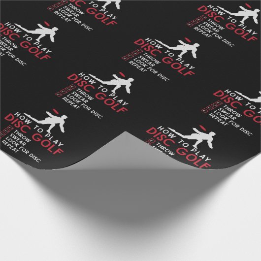 Papier Cadeau Funny Disque Golf Instruction Frisbee Disque Golf (Coin)