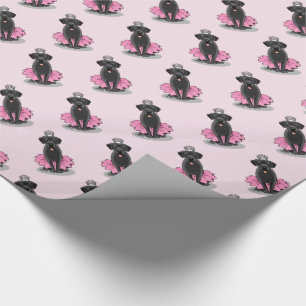 Papier Cadeau Funny Dog Ballet Princess Black Lab Retriever