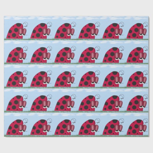 Papier Cadeau Funny et Euphoric Ladybug (Plat)
