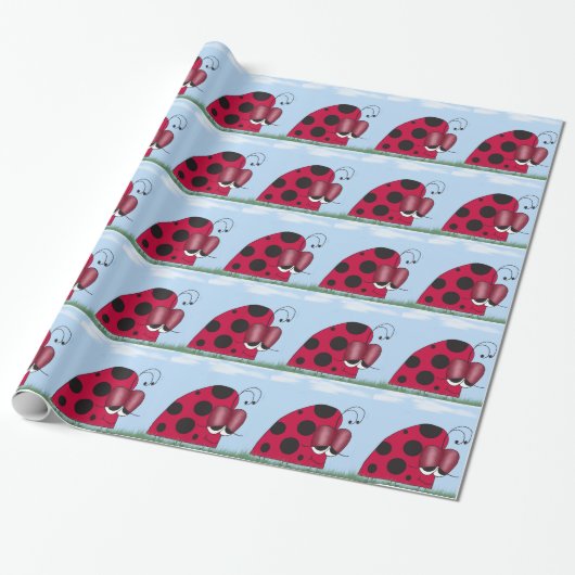 Papier Cadeau Funny et Euphoric Ladybug (Déroulé)