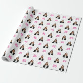 Papier Cadeau Funny Face Gift Wrap for Women (Déroulé)