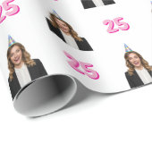 Papier Cadeau Funny Face Gift Wrap for Women (Coin rond)