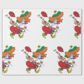 Papier Cadeau Funny Femme Clown (Plat)