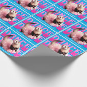 Papier Cadeau Funny Ferret in the Tutu Dancing (Coin)