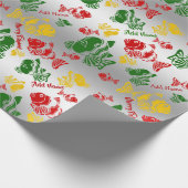 Papier Cadeau Funny Fishmas Stencil Ajouter nom et message (Coin)