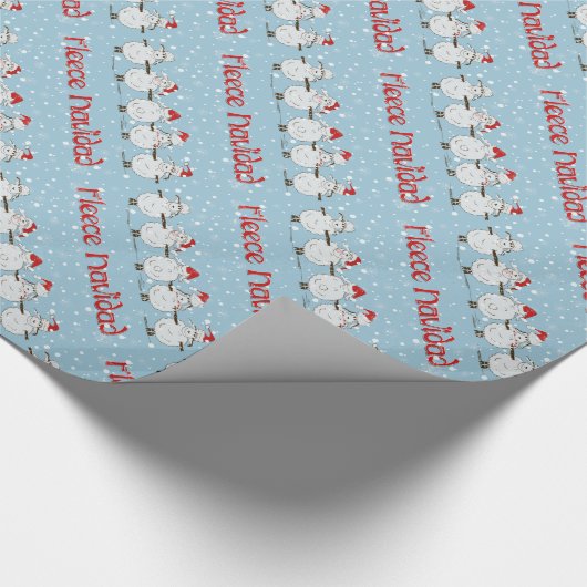 Papier Cadeau FUNNY Fleece Navidad Christmas Adorable Sheep (Coin)