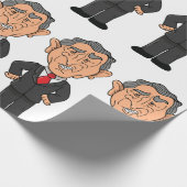 Papier Cadeau Funny George W Bush Political Caricature (Coin)