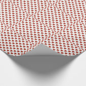 Papier Cadeau Funny Heart Pattern gold red + your backgr. & (Coin)
