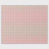 Papier Cadeau Funny Heart Pattern gold red + your backgr. & (Plat)