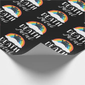 Papier Cadeau Funny Heavy Death Metal Chat Rainbow Rock Music (Coin)