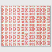 Papier Cadeau Funny Ho Ho Ho Christmas Texte du Père Noël rouge (Plat)