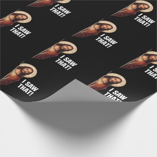 Papier Cadeau Funny Jesus "I Saw That" Christian meme design (Coin)