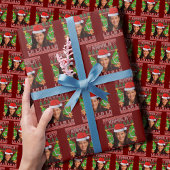 Papier Cadeau Funny Kamala Harris 2024 Noël Comma La Xmas