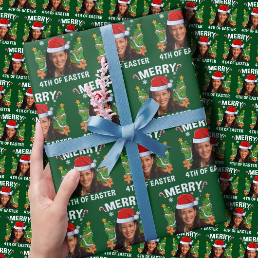 Papier Cadeau Funny Kamala Harris Joyeux 4ème de Pâques