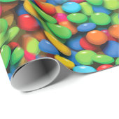 Papier Cadeau Funny Kids Candy Motif (Coin rond)