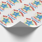 Papier Cadeau Funny Meme Six Today 6-7 Every Day Birthday Kid's (Coin)