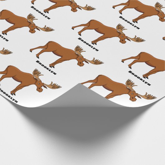 Papier Cadeau Funny moose (Coin)