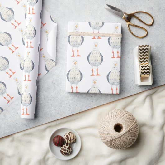 Papier Cadeau Funny Motif de mouette (Artisanat)