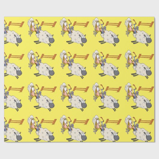 Papier Cadeau Funny Mutton Bustin Kid (Plat)