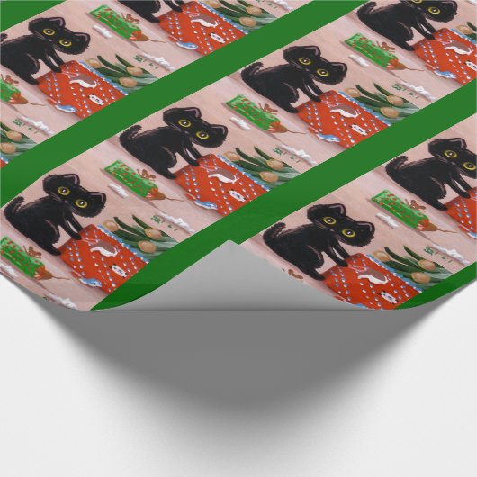 Papier Cadeau Funny Noël Chat souris Créationarts (Coin)